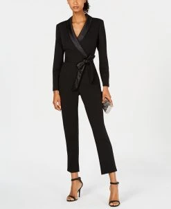 Adrianna Papell Tuxedo Jumpsuit