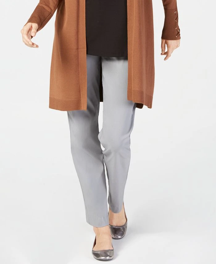 JM Collection Regular And Short Length Curvy-Fit Straight-Leg Pants, Created For Macy's 4 JM Collection Regular And Short Length Curvy-Fit Straight-Leg Pants, Created For Macy's - Image 4