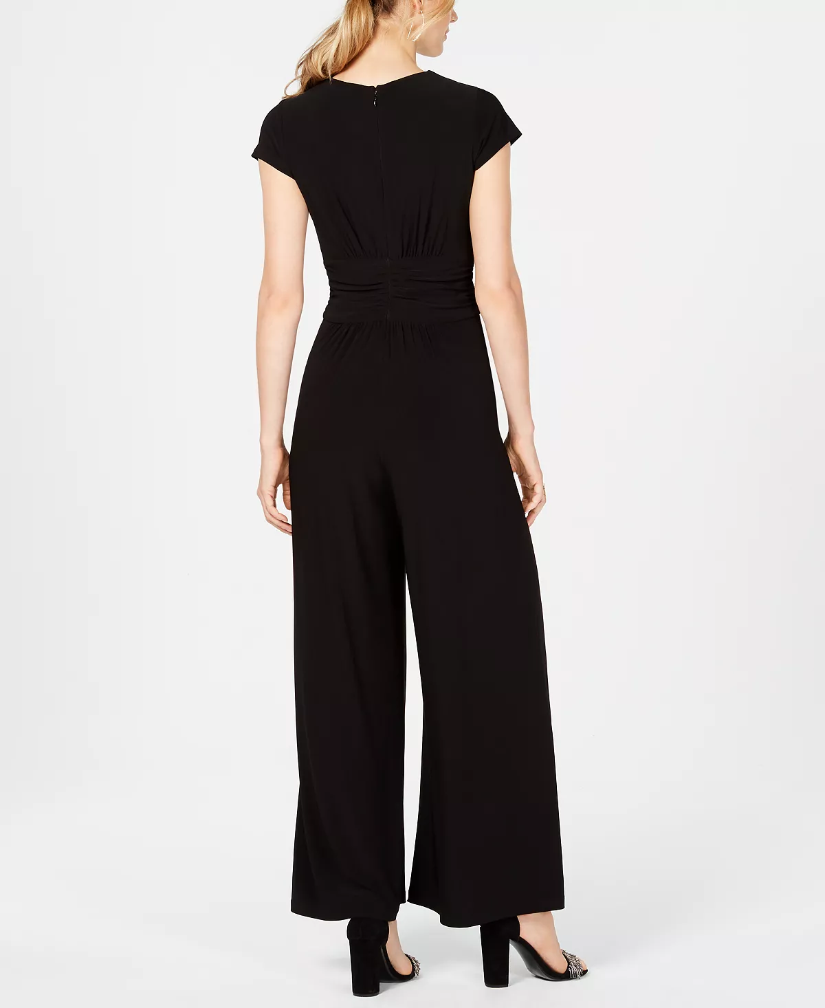 Vince Camuto Twist-Front Plunge Jumpsuit 3 Vince Camuto Twist-Front Plunge Jumpsuit - Image 3