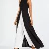 Adrianna Papell Colorblocked Overlay Jumpsuit