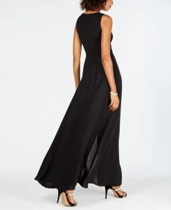 Adrianna Papell Colorblocked Overlay Jumpsuit -Anne Klein Sales Store 11280151 fpx