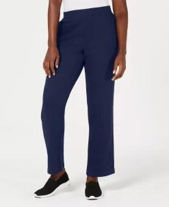 Karen Scott Fleece Knit Mid-rise Solid Pull-On Pants, Created For Macy's -Anne Klein Sales Store 11465356 fpx