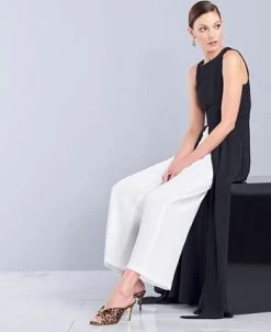 Adrianna Papell Colorblocked Overlay Jumpsuit -Anne Klein Sales Store 11536366 fpx