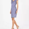 Connected Sequined Lace Sheath Dress