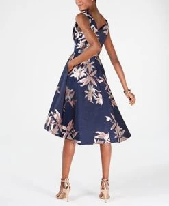 Adrianna Papell Jacquard Fit & Flare Dress 7 Adrianna Papell Jacquard Fit & Flare Dress -Anne Klein Sales Store 11867976 fpx