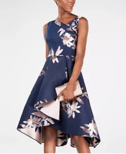 Adrianna Papell Jacquard Fit & Flare Dress 8 Adrianna Papell Jacquard Fit & Flare Dress -Anne Klein Sales Store 11867977 fpx