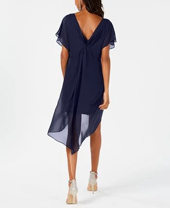 Adrianna Papell Chiffon-Overlay A-Line Dress 2 Adrianna Papell Chiffon-Overlay A-Line Dress - Image 2