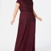 Adrianna Papell Us Size Bead-Illusion Blouson Dress