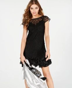 Guess Floral-Lace Ruffled-Hem Sheath -Anne Klein Sales Store 12461682 fpx