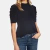 CeCe Women's Puff-Sleeve Ruffled-Neck Top