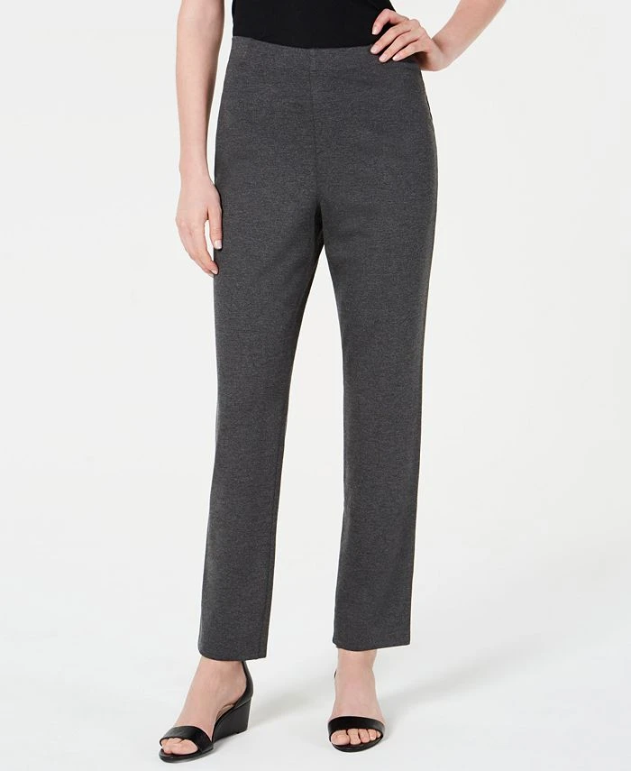Karen Scott Port Pull-On Straight-Leg Pants, Created For Macy's 1 Karen Scott Port Pull-On Straight-Leg Pants, Created For Macy's