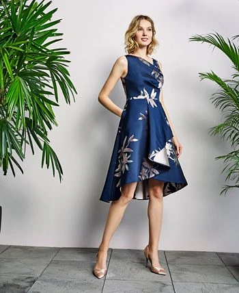 Adrianna Papell Jacquard Fit & Flare Dress 2 Adrianna Papell Jacquard Fit & Flare Dress - Image 2