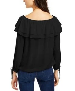 Michael Kors Ruffled Off-The-Shoulder Top, Regular & Petite Sizes -Anne Klein Sales Store 14384238 fpx