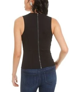 Bar III Faux-Leather Peplum Top, Created For Macy's -Anne Klein Sales Store 14475027 fpx