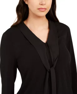 Charter Club Women's Tie Neck Top, Created For Macy's 12 Charter Club Women's Tie Neck Top, Created For Macy's -Anne Klein Sales Store 14503425 fpx