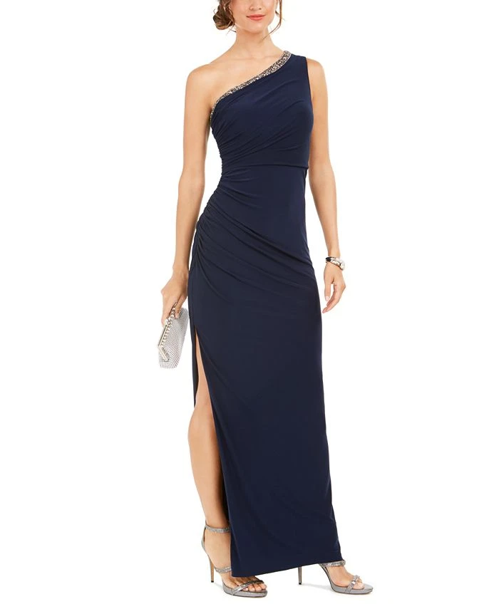 Adrianna Papell One-Shoulder Jersey Gown 1 Adrianna Papell One-Shoulder Jersey Gown