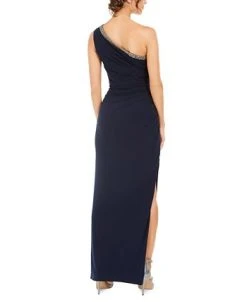Adrianna Papell One-Shoulder Jersey Gown 6 Adrianna Papell One-Shoulder Jersey Gown -Anne Klein Sales Store 14716396 fpx