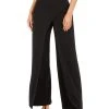 Adrianna Papell Crepe Draped-Front Wide-Leg Pants