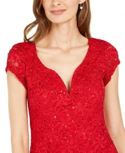 Connected Sequined Lace Sweetheart Sheath Dress -Anne Klein Sales Store 15196695 fpx