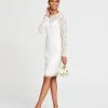 Adrianna Papell Beaded Illusion Sheath Dress