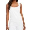 Karen Scott Quare-Neck Cotton Tank Top, Created For Macy's