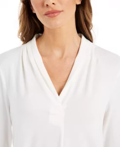 Charter Club Women's 3/4-Sleeve Top, Created For Macy's -Anne Klein Sales Store 16351079 fpx