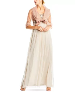 Adrianna Papell Organza Wrap Jacket -Anne Klein Sales Store 16476766 fpx