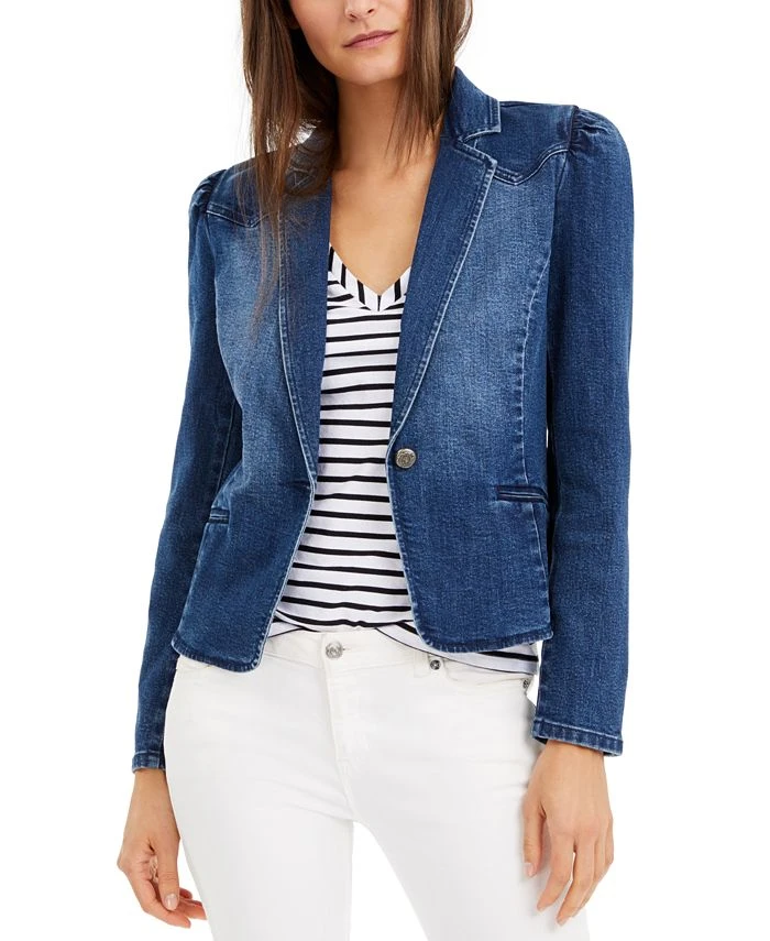 INC International Concepts Women's Puff-Sleeve Blazer, Created For Macy's 1 INC International Concepts Women's Puff-Sleeve Blazer, Created For Macy's