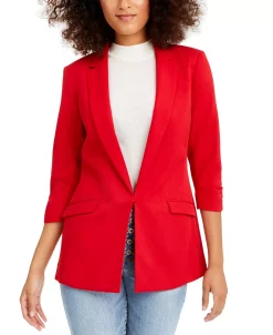 INC International Concepts Women's Menswear Blazer, Created For Macy's -Anne Klein Sales Store 16600358 fpx