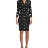Anne Klein Nomad Printed Faux-Wrap Dress