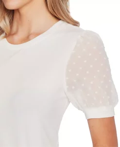 CeCe Puff-Sleeve Top -Anne Klein Sales Store 17048791 fpx