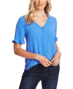CeCe Ruffled-Sleeve Blouse