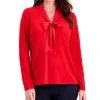 Charter Club Women's Tie Neck Top, Created For Macy's