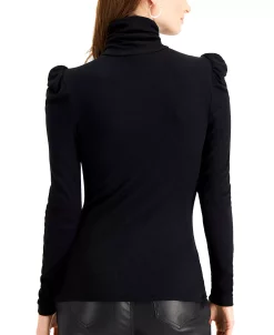 INC International Concepts Women's Puff-Sleeve Turtleneck Top, Created For Macy's -Anne Klein Sales Store 17737831 fpx