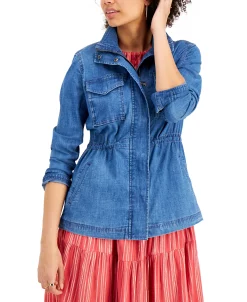 Style & Co Hambray Twill Jacket, Created For Macy's -Anne Klein Sales Store 18131041 fpx