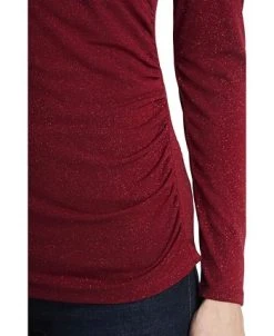 Vince Camuto Women's Sparkle Jersey Cutout Top -Anne Klein Sales Store 18199166 fpx