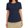 Karen Scott Cotton Short-Sleeve Crewneck Top, Created For Macy's