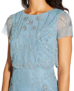 Adrianna Papell Embellished Overlay Dress -Anne Klein Sales Store 18351340 fpx