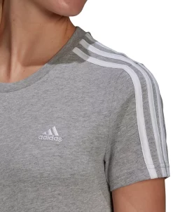 ADIDAS Women's Essentials Cotton 3 Stripe T-Shirt 11 ADIDAS Women's Essentials Cotton 3 Stripe T-Shirt -Anne Klein Sales Store 18513373 fpx