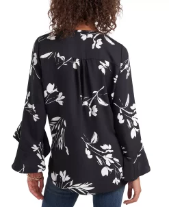 Vince Camuto Women's Floral Whisper Printed Flutter-Sleeve Blouse 17 Vince Camuto Women's Floral Whisper Printed Flutter-Sleeve Blouse -Anne Klein Sales Store 18623996 fpx