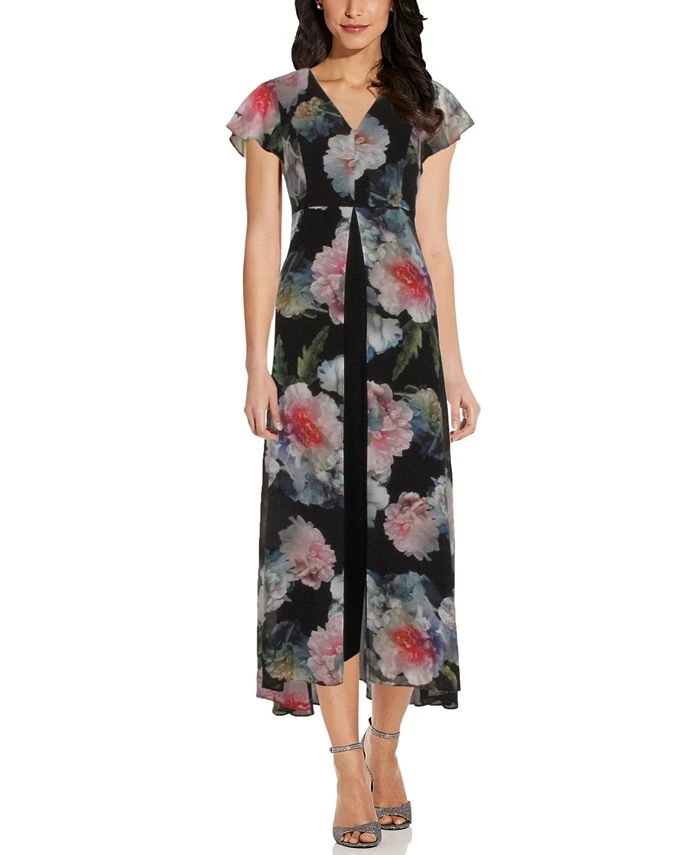 Adrianna Papell Floral Print Jumpsuit 1 Adrianna Papell Floral Print Jumpsuit