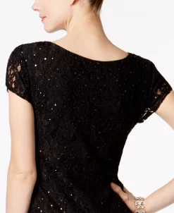 Connected Sequined Lace Column Gown -Anne Klein Sales Store 18737131 fpx