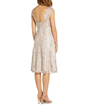 Adrianna Papell Embroidered A-Line Dress 2 Adrianna Papell Embroidered A-Line Dress - Image 2