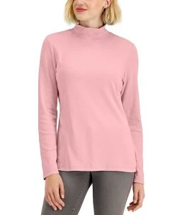 Karen Scott Mock-Neck Top, Created For Macy's