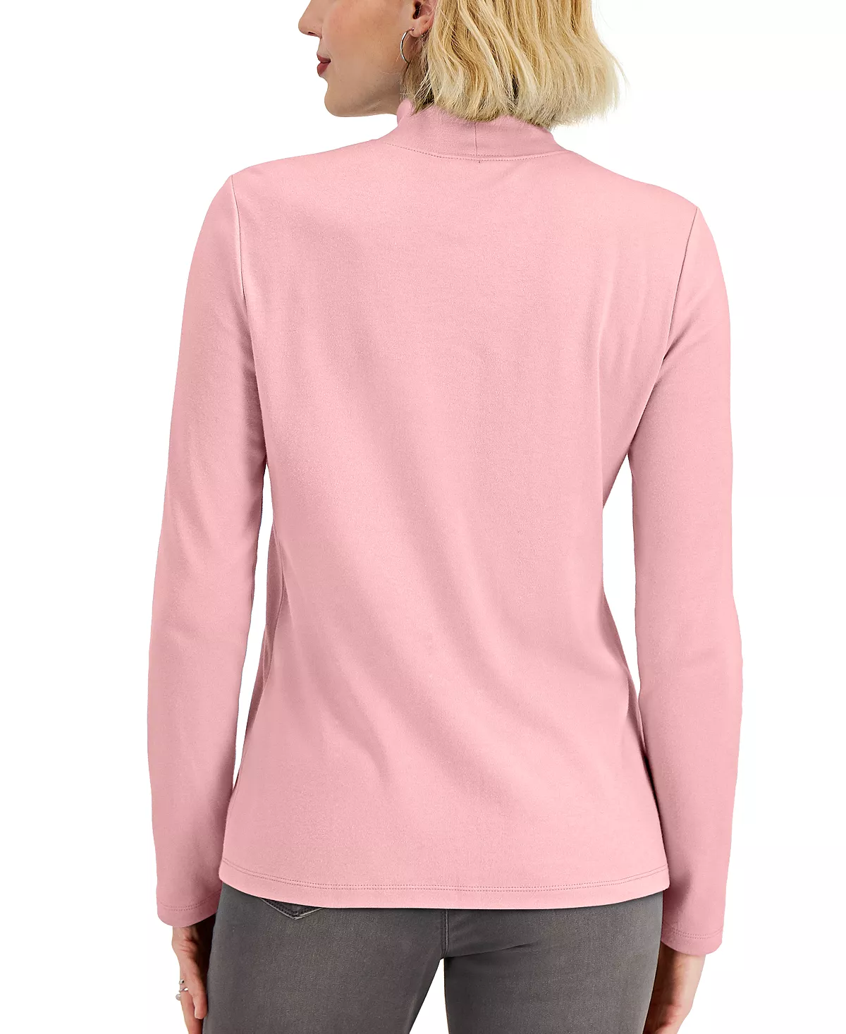 Karen Scott Mock-Neck Top, Created For Macy's 2 Karen Scott Mock-Neck Top, Created For Macy's - Image 2