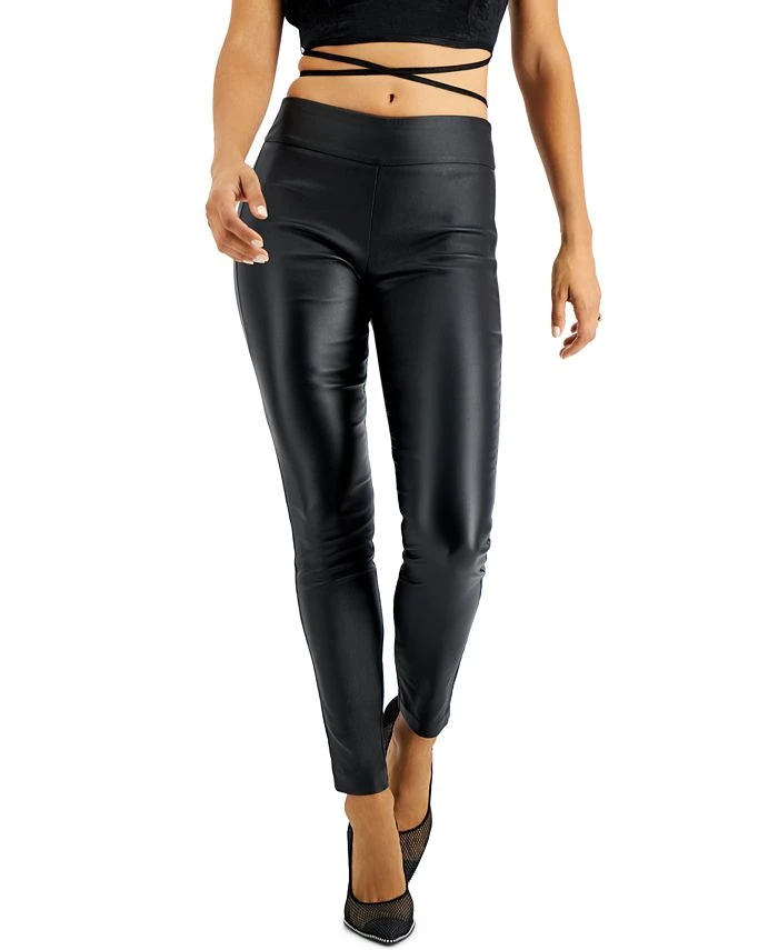 Bar III Pull-On Coated Legging, Created For Macy's 1 Bar III Pull-On Coated Legging, Created For Macy's