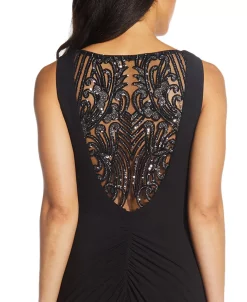 Adrianna Papell Embellished-Back Asymmetrical Gown -Anne Klein Sales Store 19271932 fpx