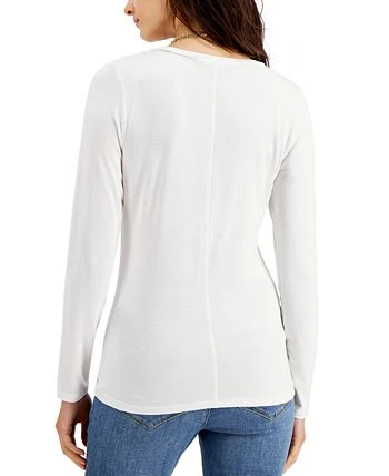 INC International Concepts Women's Scoop-Neck Top, Created For Macy's 2 INC International Concepts Women's Scoop-Neck Top, Created For Macy's - Image 2