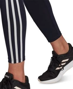 ADIDAS Women's High-Rise 3-Stripe 7/8 Performance Tights -Anne Klein Sales Store 19456522 fpx
