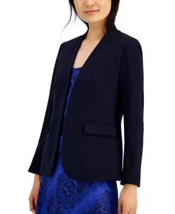 Bar III Women's Collarless Open-Front Blazer, Created For Macy's -Anne Klein Sales Store 19460962 fpx